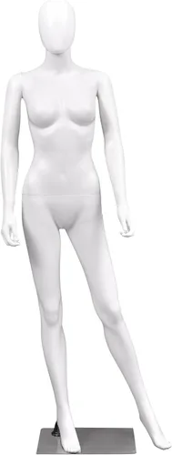 S AFSTAR Maniquí femenino de 5.8 pies/70 pulgadas, forma de vestido ajustable y desmontable, modelo de maniquí de cuerpo completo, soporte de torso