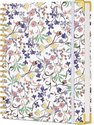 Miniatura 9 de Diario en Espiral Lindo para Mujeres, Cuaderno de 200 Páginas con Líneas 8.5” x 11”, A4 de Gran Tamaño con Tapa Dura en Espiral con Papel Grueso