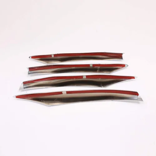 Miniatura 7 de YIWANG Tiras de luces antiniebla delanteras de coche ABS cromadas, 4 unidades, para Mercedes Benz Clase C W205 S205 C180 C260 C300 2019 2020