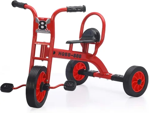 Miniatura 12 de Triciclo para niños de 3 a 5 años, patio de juegos preescolar, triciclos para niños, triciclo tándem para guardería, bicicleta tándem para niños