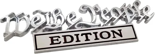 Miniatura 9 de We The People Edition Emblemas, emblemas para exteriores de automóvil, calcomanía 3D, calcomanía 3D para guardabarros, calcomanías de metal cromado