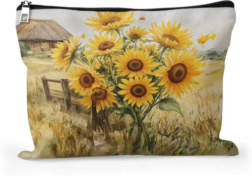 Miniatura 23 de Bolsa de maquillaje para mujer, Corazones de cactus de alpaca