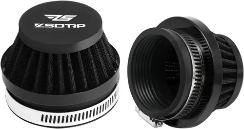 2 filtros de entrada de aire para motocicleta de 1.38 pulgadas, filtro de aire universal para Dirt Pit ATV SSR TTR filtro de respiración de Negro