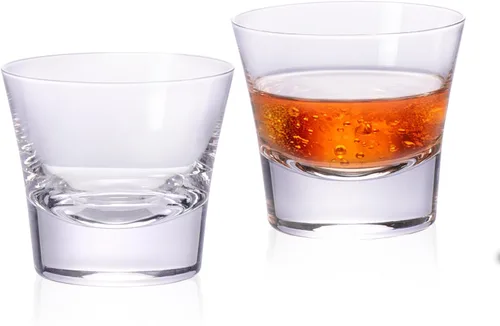 Miniatura 10 de KAMMAK Juego de 2 vasos de whisky, 7.05 onzas, vasos Old Fashioned para whisky escocés, cócteles, ron, vodka en bar y regalos de fiesta