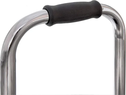 Miniatura 7 de Vaunn Taburete médico con asa y plataforma de goma antideslizante, taburete ligero y resistente para niños, adultos y personas mayores, cromado