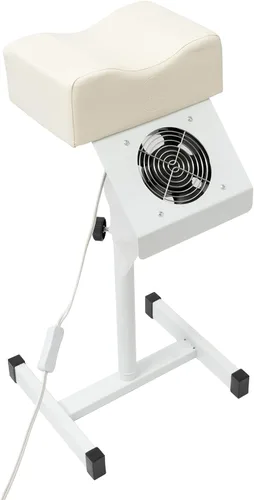Miniatura 8 de Silla de pedicura con ventilador de limpieza de polvo, patas antideslizantes, manicura, altura ajustable, soporte de uñas para spa, masaje, salón