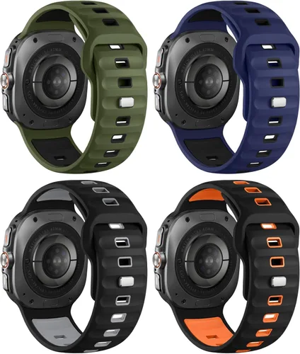 Miniatura 21 de Acextro Paquete de 6 Correas Deportivas Marinas Compatibles con Galaxy Watch Ultra de 47 mm (2025/2024), Correas para Reloj Samsung Watch 7 Ultra