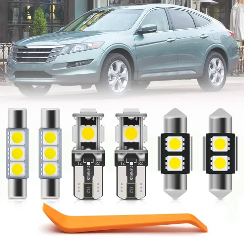 Miniatura 13 de 12 piezas de kit de bombillas LED interior para Hon'da Accord 1998 1999 2000 2001 2002, luces de mapa, cúpula, puerta, maletero, matrícula