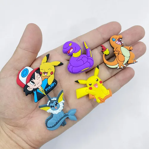 Miniatura 5 de Dijes para zapatos Crocs PVC para decoración de zapatos paquete de accesorios de anime para niños adolescentes niñas y niños Cloruro de polivinilo