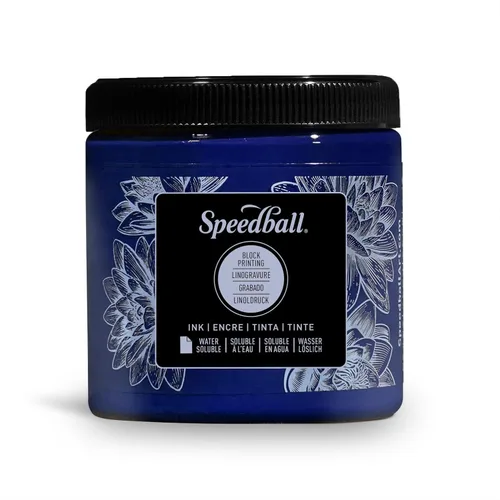 Miniatura 37 de Speedball Tinta de impresión en bloque soluble en agua 3815 – Color intenso con acabado satinado AP no tóxico 8 onzas líquidas, peltre