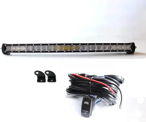 Miniatura 2 de Barra de luz LED de 42 pulgadas, 200 W, combo de punto de inundación de una sola fila, barra de luz LED todoterreno para camioneta, SUV, ATV, UTV
