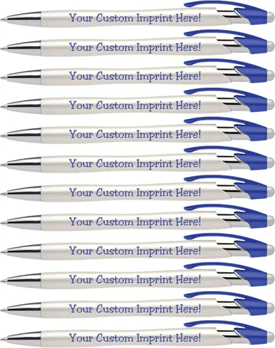 Miniatura 12 de ExpressDesigns™ - Bolígrafos personalizados con lápiz capacitivo - The Pearl - Bolígrafos metálicos personalizados con nombre impreso con tinta