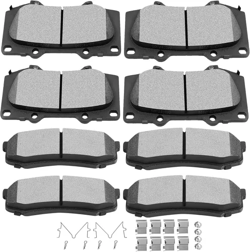 Miniatura 17 de SCITOO - Juego de pastillas de freno de cerámica, 8 pastillas de freno para BMW 740i 1995, 1997-2001, BMW 740i, 1995-2001 para BMW 740iL, 2000-2003