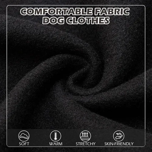 Miniatura 4 de EXPAWLORER Sudadera con capucha para perro, suave y cálida con agujero para correa, disfraz de Halloween para perros de invierno y otoño, ropa