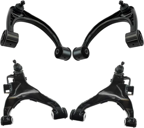 Miniatura 62 de TRQ Brazo de control delantero superior e inferior con rótula juego de 4 piezas compatible con Land Rover Range Rover 2003-2012