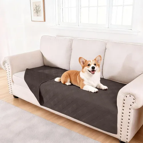 Miniatura 125 de hyha Manta impermeable para perros, manta reversible para cama de mascotas, funda suave para sofá/sillón lavable para perros, fundas impermeables