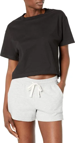 Hanes Comfortblend Originals - Camiseta corta de manga corta de algodón para mujer, Plus, color negro, Negro -