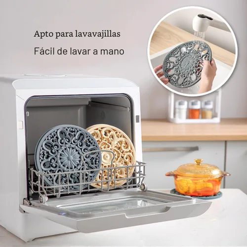 Miniatura 7 de Alfombrilla de silicona extra gruesa para platos calientes, ollas y sartenes calientes, soporte para ollas, almohadilla caliente para colocar tu