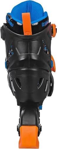 Miniatura 4 de Roller Derby Tracer Patines en línea ajustables para niños, niñas, principiantes Negro/Azul/Anaranjado