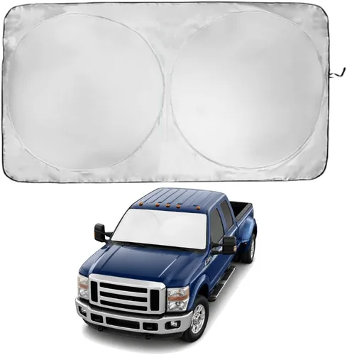 Miniatura 101 de Kinder Fluff Parasol para parabrisas Protección solar reflectante patentada para automóvil, certificado 99% de bloqueo UVR, interior fresco