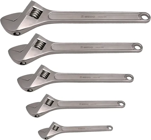 Miniatura 10 de WEDO Llave inglesa ajustable de acero inoxidable, anticorrosión, alta resistencia, mandíbulas fresadas de precisión para una máxima potencia