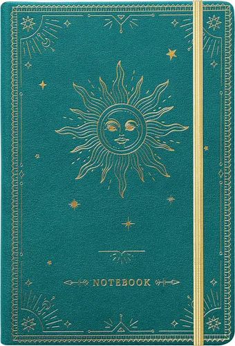 Miniatura 13 de Artfan Cuaderno/diario a rayas – Cuaderno clásico de piel sintética de papel grueso de alta calidad con bolsillo + separadores de páginas, regalos