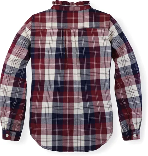 Miniatura 4 de Hope & Henry Blusa plisada de manga larga con botones para niña