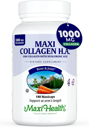Miniatura 8 de Maxi Health Pastillas de colágeno marino – 1000 mg de colágeno tipo 1 para mujeres y hombres con suplemento de ácido hialurónico para apoyo
