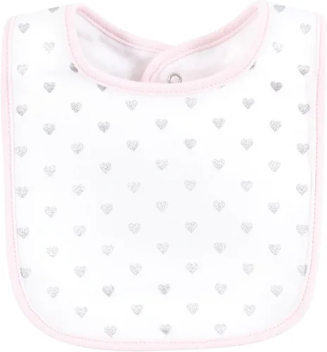 Miniatura 223 de Hudson Baby Conjunto de babero y calcetines unisex de algodón para bebé