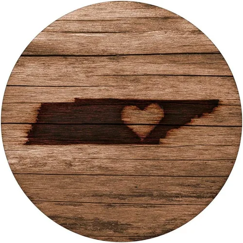 Miniatura 5 de Enchufe Pop de madera con diseño de mapa del estado del corazón de Tennessee – PopSockets Grip y soporte para teléfonos y tabletas