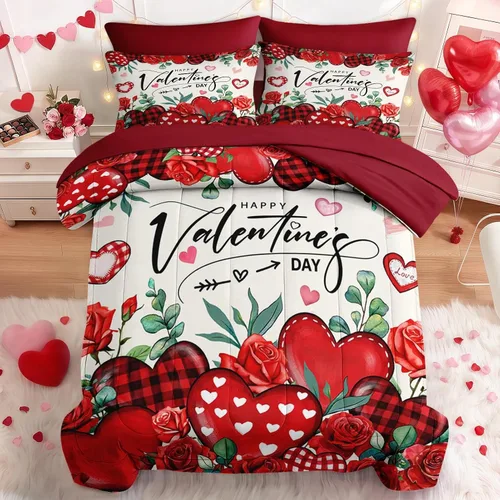 Miniatura 20 de Nesker Juego de edredón de primavera de 5 piezas, tamaño individual, juego de ropa de cama floral con mariposas para niños y adultos, juego