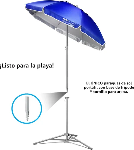 Miniatura 3 de Sombrilla portátil Ultimate de Wondershade para protección solar instantánea, ligera y ajustable - Azul Azul real