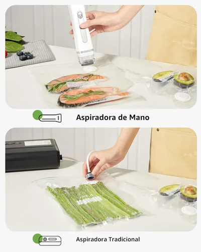 Miniatura 7 de Syntus Bolsas selladoras al vacío para alimentos, 60 unidades (S+M+L) de 8 x 10 pulgadas y 10 x 13.8 pulgadas y 11.8 x 13.8 pulgadas, bolsas