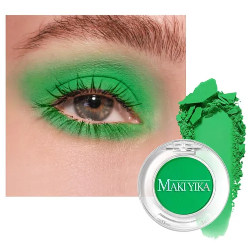 Miniatura 27 de MAKI YIKA Paleta de sombra de ojos blanca mate para mujer, sombra de ojos en polvo blanco pigmentado para ojos marrones, paleta de maquillaje