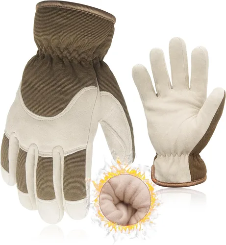 Miniatura 15 de HANDLANDY Guantes de trabajo aislados, guantes térmicos de invierno impermeables para hombres y mujeres