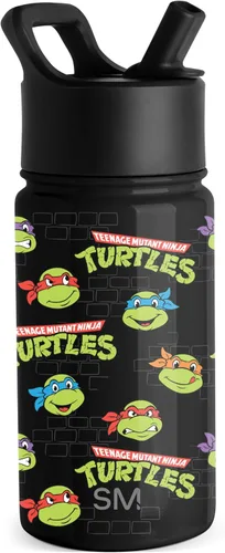 Miniatura 56 de Simple Modern - Botella de agua para niños Summit con tapa con pajilla Taza de acero inoxidable aislada de 14 onzas de Marvel Spider Man