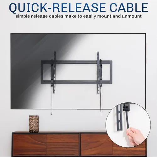 Miniatura 8 de VIVO Soporte de pared para TV ultra resistente para pantallas de 43 a 90 pulgadas, montaje fijo grande, se adapta a VESA de hasta 31.496 x 15.748