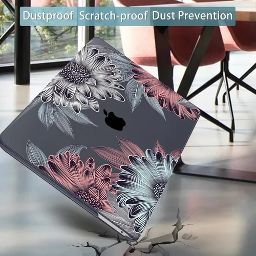 Miniatura 7 de Mektron para MacBook Air 13 Funda A1466/A1369 (Versión 2010-2017), Cubierta de carcasa rígida de plástico con fijación a presión para MacBook Air