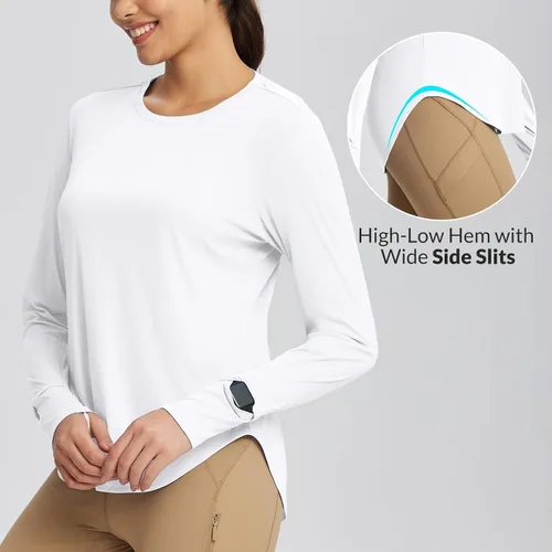 Miniatura 117 de BALEAF - Camisetas de sol de manga larga para mujer, con FPU 50+, para senderismo, ligeras, de secado rápido, protección contra rayos ultravioleta