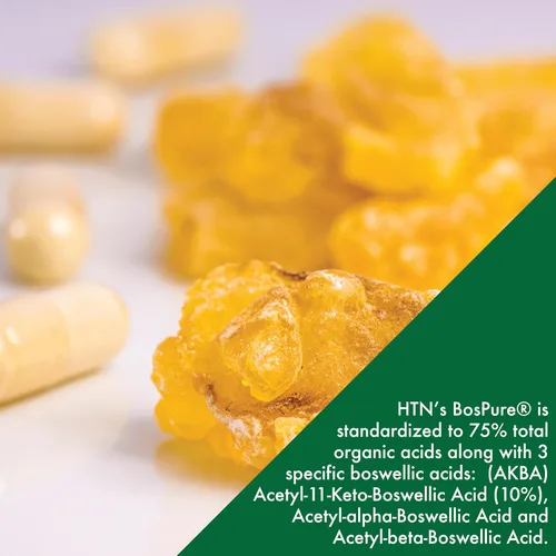 Miniatura 6 de Health Thru Nutrition Boswellia 300 mg 60 cápsulas como Bospure AKBAMAX Alta potencia 75% ácidos boswélicos 10% AKBA Apoyo de movilidad