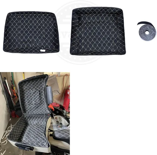 Miniatura 13 de Moto Onfire Tour Pack - Insertos de alfombra aptos para maletero de equipaje Harley/AB Tour Pack (beige, paquete Razor Tour)