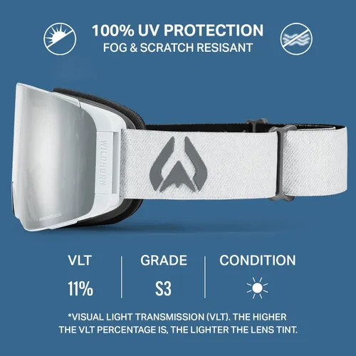 Miniatura 2 de Wildhorn Pipeline - Gafas de esquí para hombres y mujeres OTG, antiempañamiento y antiarañazos, para snowboard - Proveedor oficial del Equipo