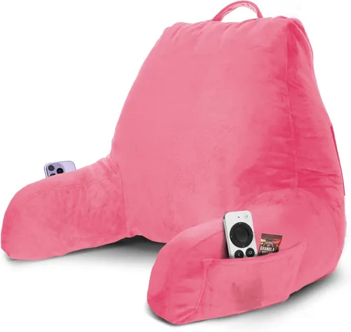 Miniatura 48 de Nestl Almohada de lectura para niños y adolescentes con espuma viscoelástica triturada, almohadas de respaldo para leer, ver y jugar, uso