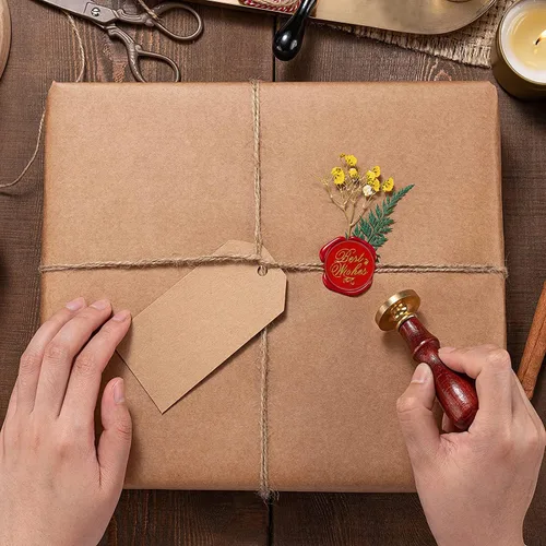 Miniatura 5 de YIPLED Kit de cera de sellado, 310 piezas con cuentas, 2 bolígrafos, calentador, cuchara de sello y velas para sellado de cartas, sobres