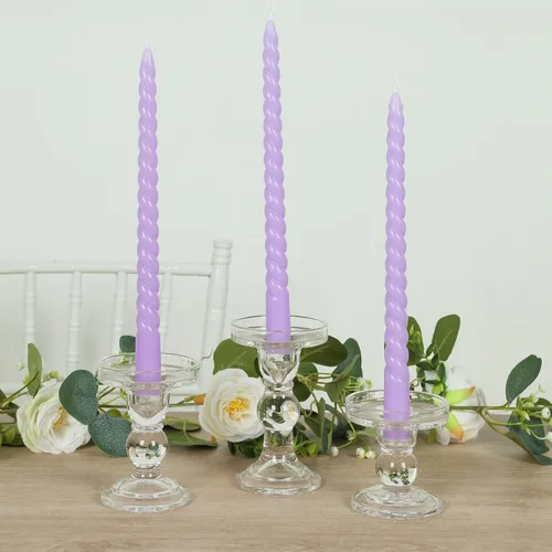 Miniatura 14 de Efavormart 12 Pack 11" Velas cónicas de cera de parafina de rosa mate de color oro rosa de alta calidad, velas de cena largas sin aroma, con mecha