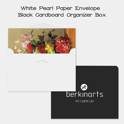 Miniatura 5 de Berkin Arts Paquete de 12 tarjetas de felicitación de arte clásico para todas las ocasiones con 12 sobres, flores de 4 x 6 pulgadas, varios diseños