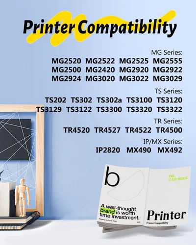 Miniatura 2 de PG-245XL Repuesto para tinta negra Canon 245XL, tinta de alto rendimiento para Canon PIXMA MX490 MX492 MG2520 MG2522 TR4522 TR4520 TR4520 TR4500