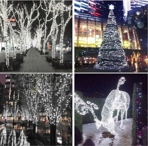 Miniatura 6 de Paquete de 4 guirnaldas de luces LED de 20 pies con 60 luces LED con temporizador remoto, 8 modos, impermeable, alambre de cobre, luciérnaga, luces