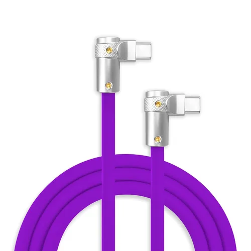 Miniatura 16 de chubbycable FlexElbow - Cable de carga rápida de 90 grados y 240 W, cable USB C en ángulo recto, cable de carga de silicona compatible con iPhone