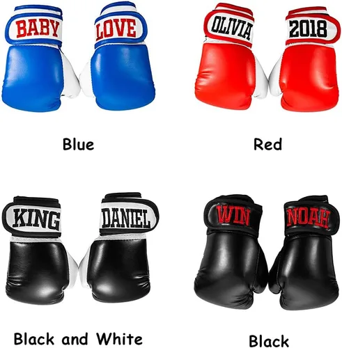 Miniatura 7 de Guantes de boxeo bordados personalizados para niños, guantes de entrenamiento de boxeo para jóvenes, guantes de boxeo para niños y niñas (0-10 años)